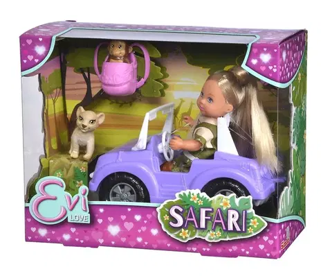 SIMBA - Bábika Evička safari s autom