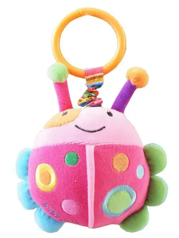 BABY MIX - Detská plyšová hračka s vibráciou lienka