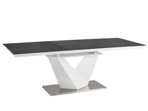 Signal Jedálenský stôl ALARAS II stoly: 76 x 85 x 140 / 200 cm 