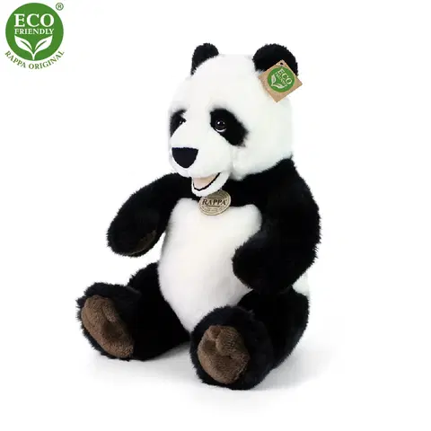 RAPPA - Plyšová panda sediaca 33 cm ECO-FRIENDLY