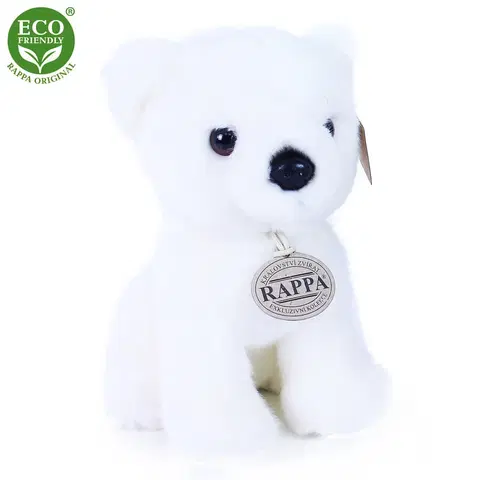 RAPPA - Plyšový medveď biely 18 cm ECO-FRIENDLY