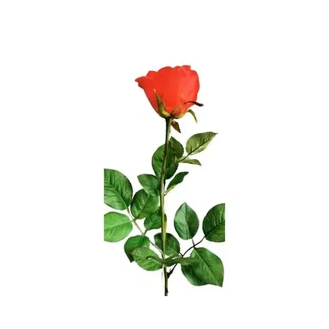 Umelá ruža, červená, 69 cm