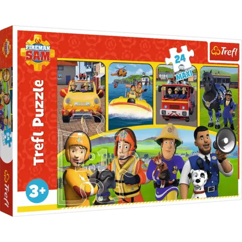 TREFL -  Puzzle 24 Maxi - Požiarnik Sam a priatelia / Prism A&D Fireman Sam