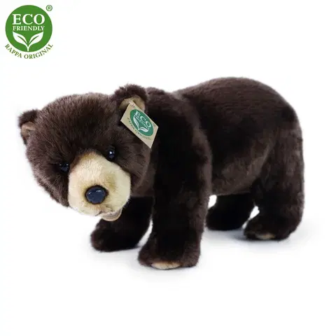 RAPPA - Plyšový medveď hnedý stojaci 40 cm ECO-FRIENDLY