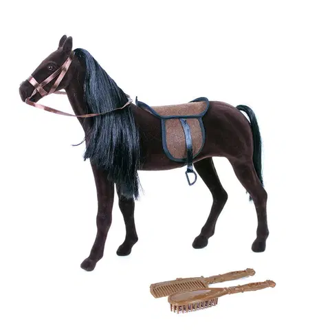 RAPPA - Kôň flíska tmavo hnedý obrovský s príslušenstvom