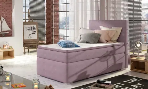 ArtElta Čalúnená jednolôžková posteľ ROCCO | 90 x 200 cm | pravá Farba: Soro 65