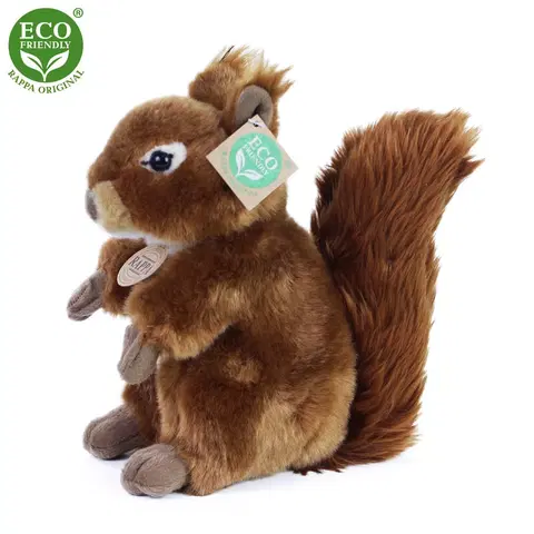 RAPPA - Plyšová veverička 21 cm ECO-FRIENDLY