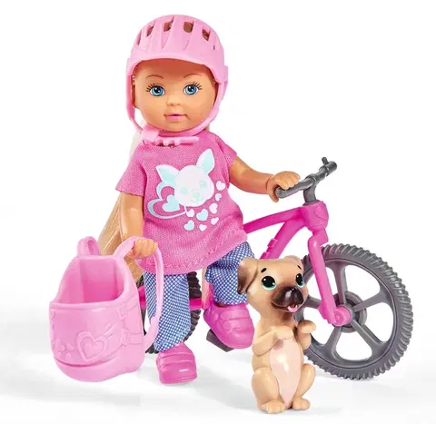 SIMBA - Bábika Evička s bicyklom