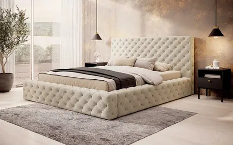 ArtElta Manželská posteľ PRINCCE | 180 x 200 cm Farba: Royal 18