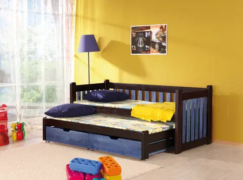 ArtBed Detská posteľ s prístelkou FILIP Prevedenie: Borovica prírodná