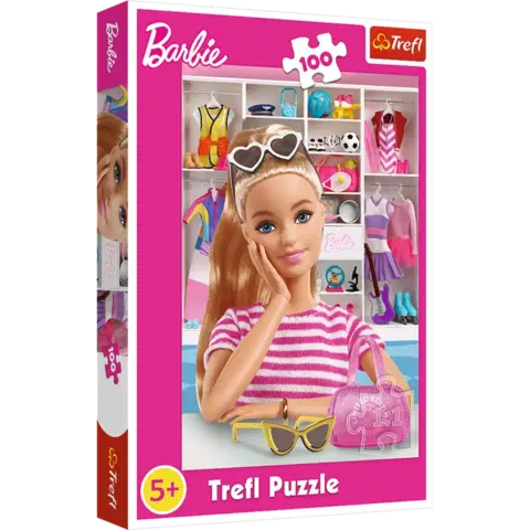 TREFL -  Puzzle 100 dielikov - Zoznámte sa s Barbie / Mattel, Barbie