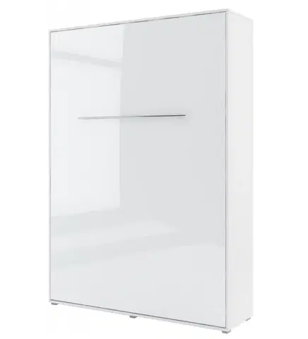 Dig-net nábytok Sklápacia posteľ CONCEPT PRO CP-01 | 140 x 200 cm Farba: CP-01p biely lesk / biela