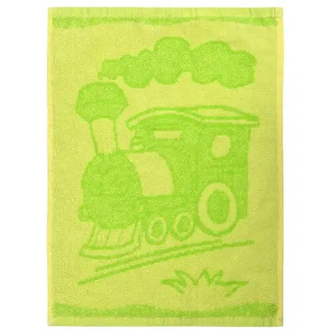 Profod Detský uterák Train green, 30 x 50 cm