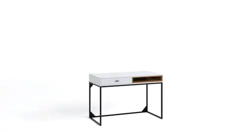 ArtGiB Písací stolík OLIER OL-01 Olier farba: biela / dub artisan