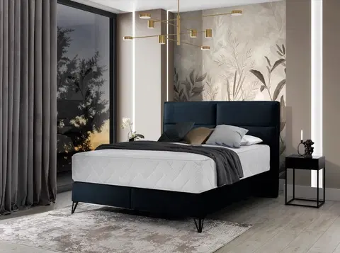 ArtElta Manželská posteľ SAFIRO Boxspring | 180 x 200 cm Farba: Monolith 79