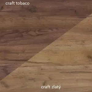 ARTBm Komoda HUGO | 03 Farba: craft zlatý /craft tobaco