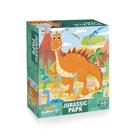 RAPPA - Puzzle s dinosaurami 48 dielov 60 x 44 cm