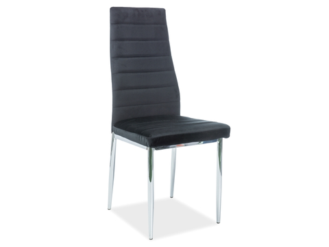 Signal Jedálenská stolička H237 velvet Farba: Čierna