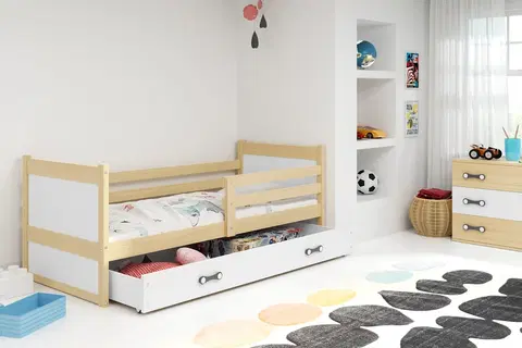 BMS Detská posteľ RICO 1 | borovica 90 x 200 cm Farba: Biela