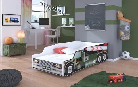 ArtAdrk Detská auto posteľ ROCKET Prevedenie: 70 x 140 cm
