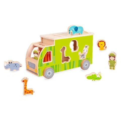 RAPPA - Vkladačka drevené auto so zvieratami